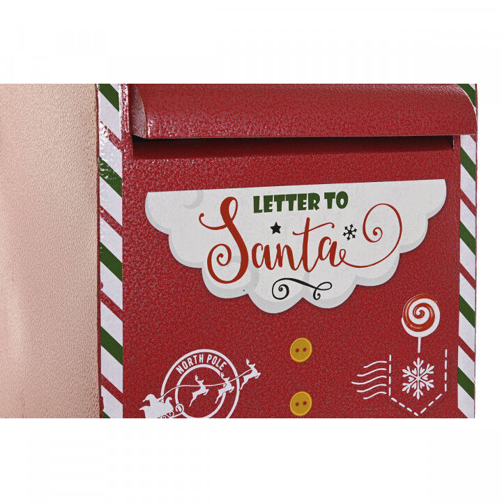 Adorno Navideño DKD Home Decor Amarillo Blanco Negro Rojo Buzón 28,5 x 26,5 x 52 cm