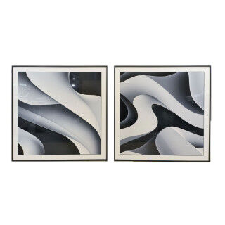 Painting Home ESPRIT Aluminium MDF Wood 80 x 3,5 x 80 cm