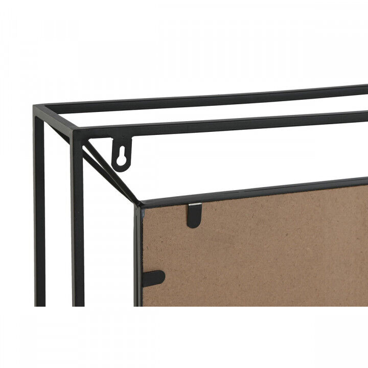 Specchio da parete Home ESPRIT Nero Vintage 90 x 10 x 90 cm