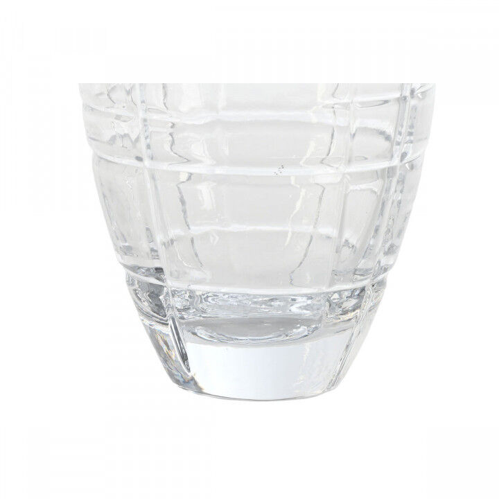 Vase Home ESPRIT Durchsichtig Kristall Moderne 11,5 X 11,5 X 28 CM