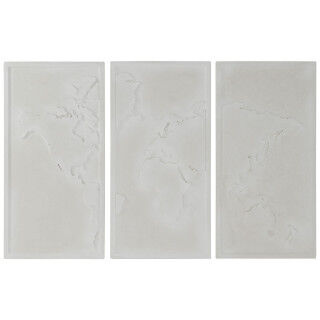 Décoration murale Home ESPRIT Blanc Moderne Mappemonde 180 x 4 x 120 cm (3 Pièces)