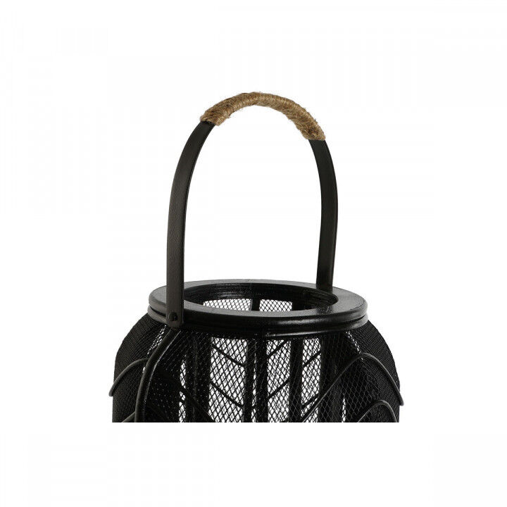 Portavelas Home ESPRIT Negro Metal 21,5 x 21,5 x 43,5 cm