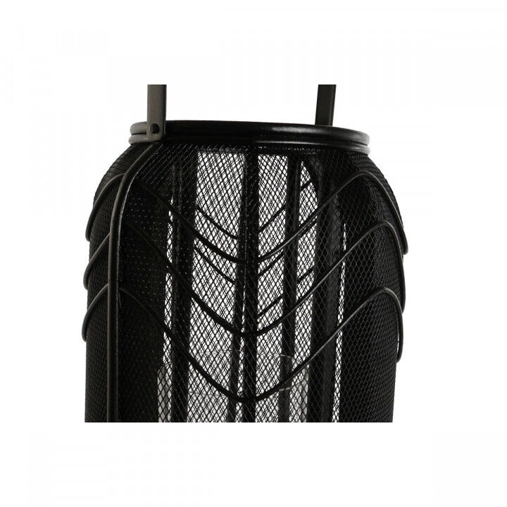 Portavelas Home ESPRIT Negro Metal 21,5 x 21,5 x 43,5 cm