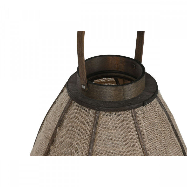 Portacandele Home ESPRIT Naturale Juta Bambù 34 x 34 x 60 cm