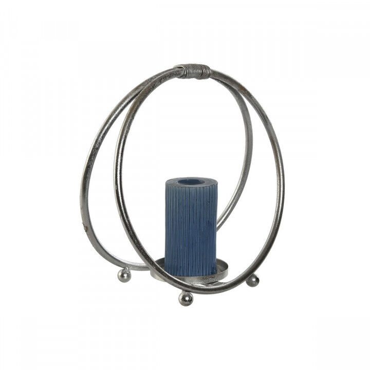 Portavelas Home ESPRIT Plateado Metal 38 x 16 x 38,5 cm 38 x 16 x 39 cm (2 Unidades)