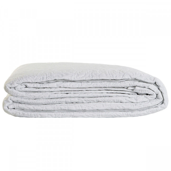 Trapunta DKD Home Decor Bianco Osimano 270 x 270 x 1 cm