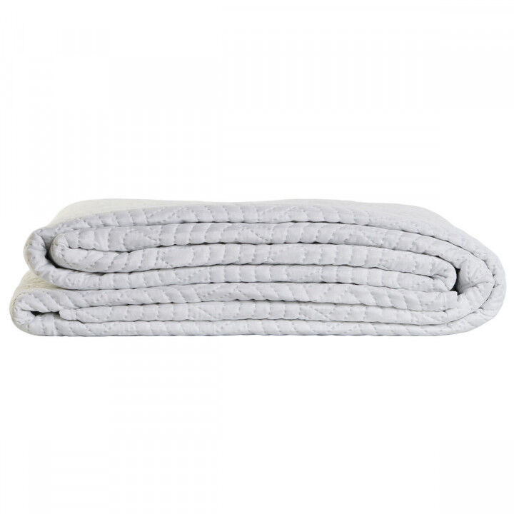 Sprei DKD Home Decor Wit Bed van 90 Bed van 150 180 x 260 x 1 cm