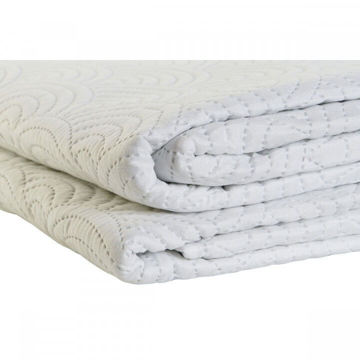 Colcha DKD Home Decor Blanco Cama de 90 Cama de 150 180 x 260 x 1 cm