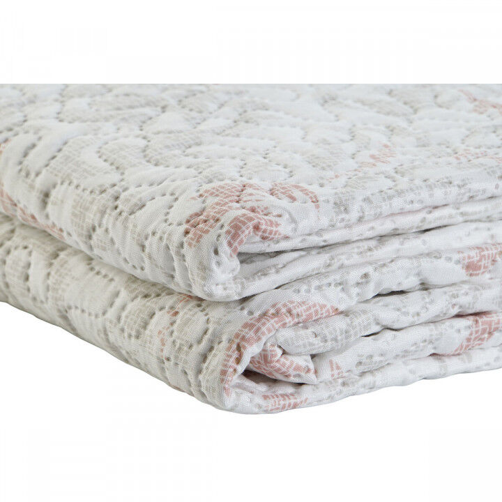 Bedspread (quilt) DKD Home Decor Brown Beige Single 180 x 260 x 1 cm