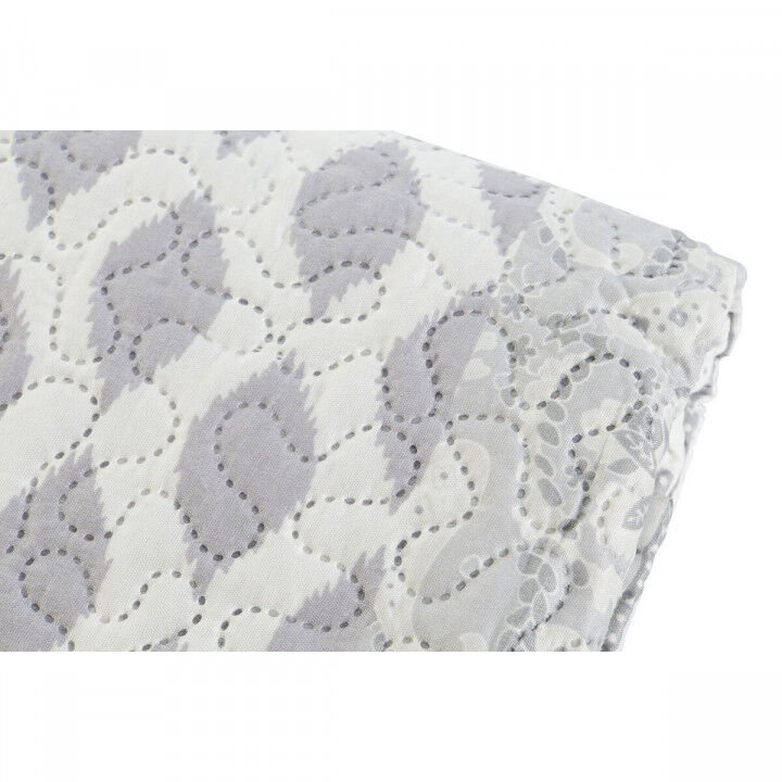 Bedspread (quilt) DKD Home Decor Beige Grey Single King size 180 x 260 x 1 cm