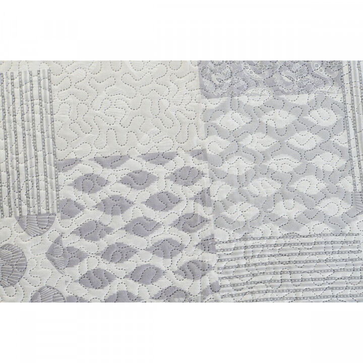 Steppdecke DKD Home Decor Beige Grau Einzelmatratze Doppelmatratze 180 x 260 x 1 cm