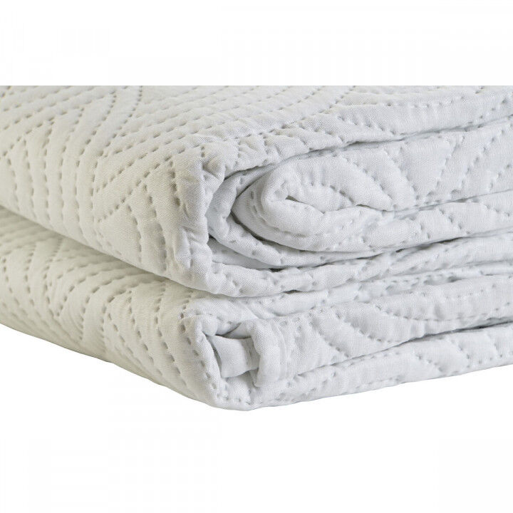 Trapunta DKD Home Decor Bianco Osimano 270 x 270 x 1 cm