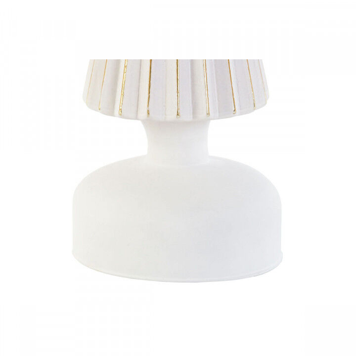 Weihnachtsschmuck DKD Home Decor Weiß Gold 9 x 9 x 25 cm (2 Stück)