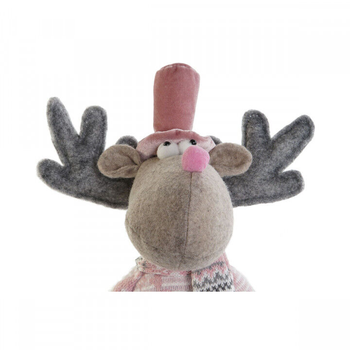 Christmas bauble DKD Home Decor Multicolour Reindeer 16,5 x 11,4 x 40,6 cm (2 Units)