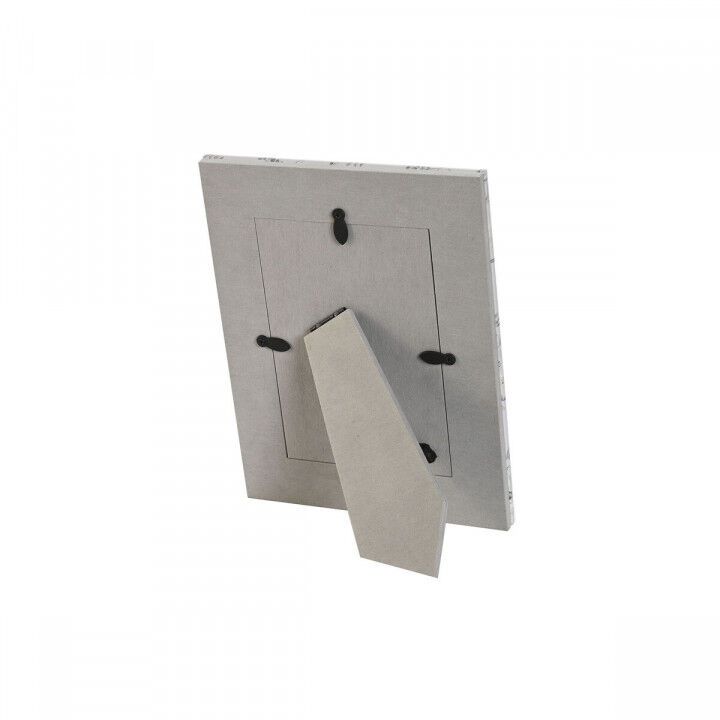 Cadre photo DKD Home Decor Bleu Blanc Gris Camel Rose clair PVC Aluminium (2 Unités)