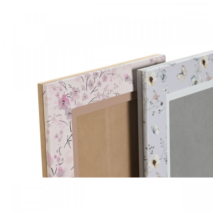 Marco de Fotos DKD Home Decor Azul Blanco Gris Camel Rosa claro PVC Aluminio (2 Unidades)