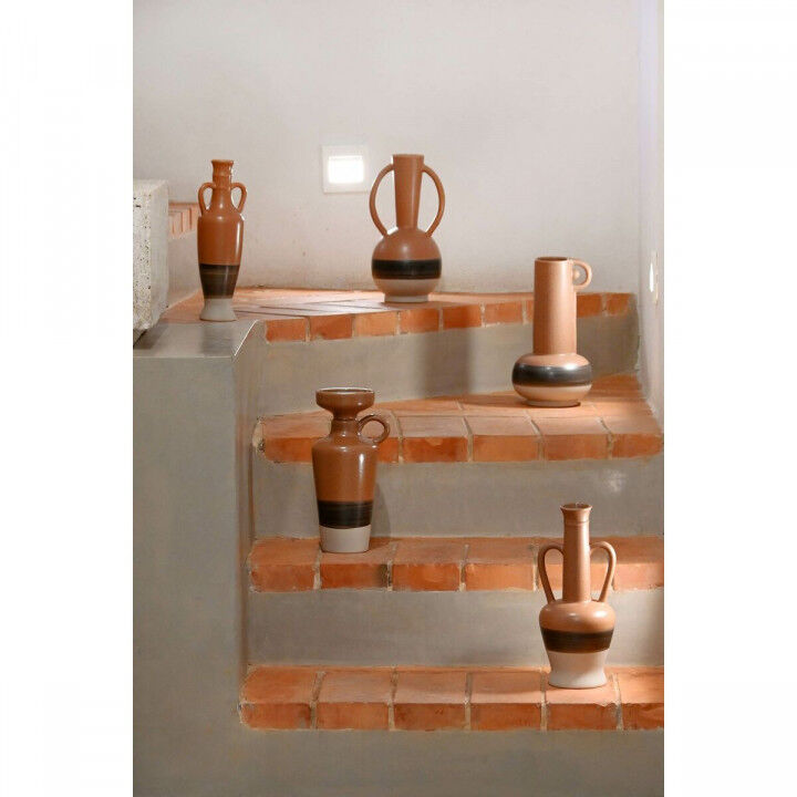 Vase DKD Home Decor Blanc Gris Terre cuite Porcelaine 13,3 x 11 x 27,3 cm 13,3 x 11 x 28 cm (3 Unités)