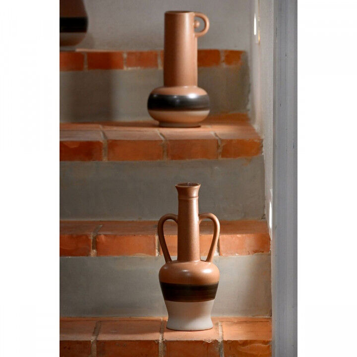 Vase DKD Home Decor White Grey Terracotta Porcelain 12,7 x 12,5 x 30 cm (3 Units)