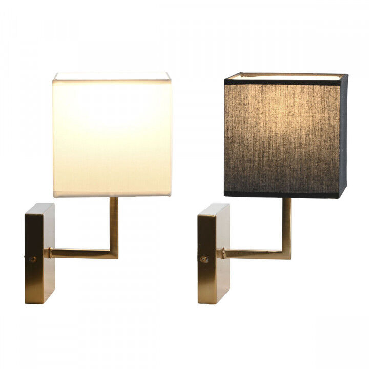 Wandlamp DKD Home Decor Wit Zwart Gouden 50 W 220 V 15 x 19 x 27 cm 15 x 19 x 30 cm (2 Stuks)