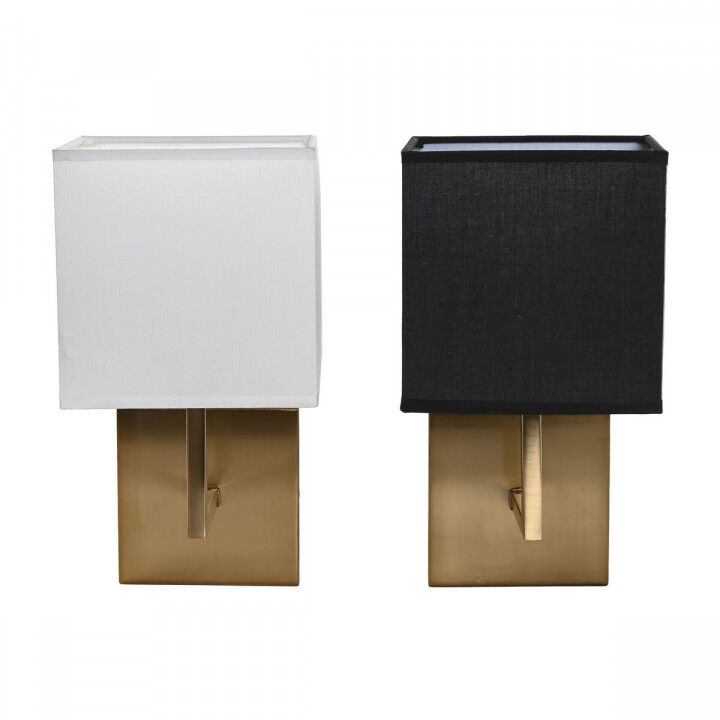 Wandleuchte DKD Home Decor Weiß Schwarz Gold 50 W 220 V 15 x 19 x 27 cm 15 x 19 x 30 cm (2 Stück)