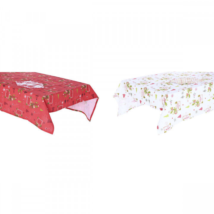 Tischwäsche-Set DKD Home Decor Weiß Rot grün Beige (5 Stücke) (2 Stück)
