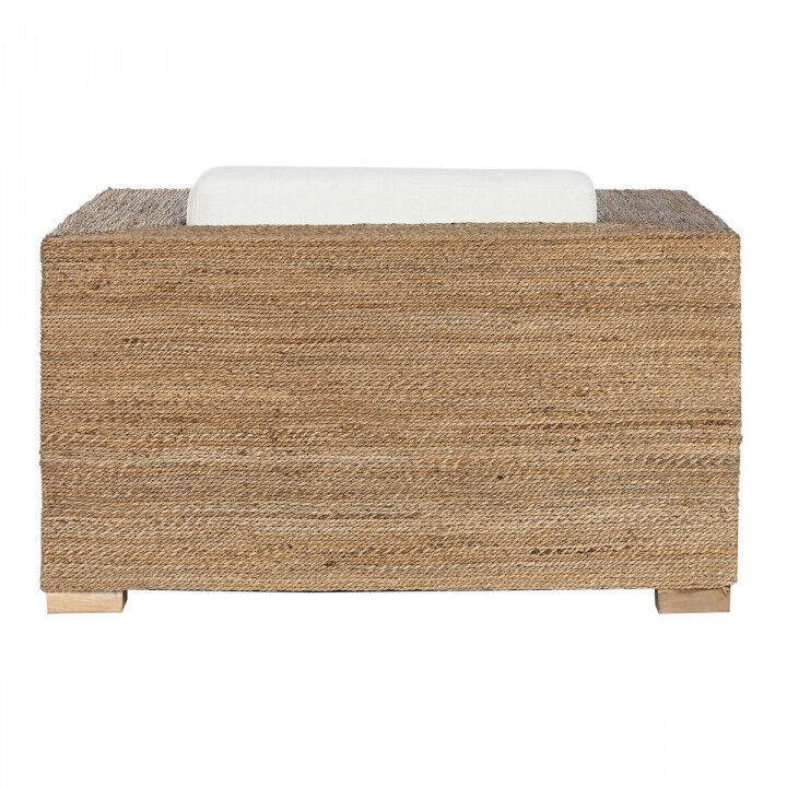 Garden sofa Home ESPRIT White Natural 117 x 92 x 65 cm