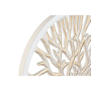 Figurine Décorative Home ESPRIT Blanc Beige Arbre Décapé