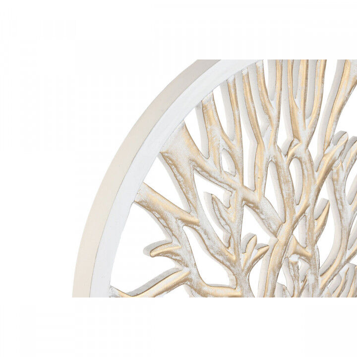 Figurine Décorative Home ESPRIT Blanc Beige Arbre Décapé