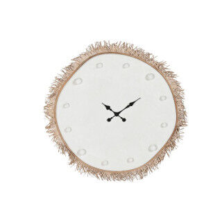 Reloj de Pared Home ESPRIT Blanco Fibra Madera MDF Scandi 85 X 7 X 85 CM
