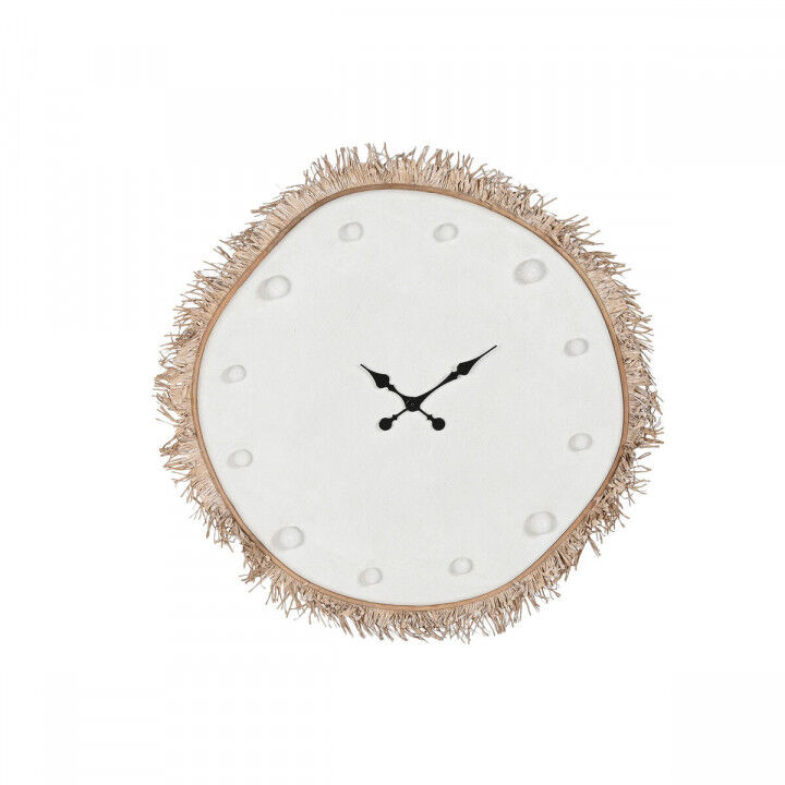 Wall Clock Home ESPRIT White Fibre MDF Wood Scandi 85 X 7 X 85 CM