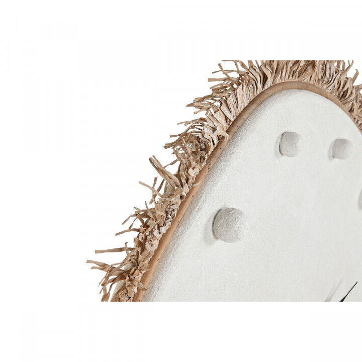 Orologio da Parete Home ESPRIT Bianco Fibra Legno MDF Scandi 85 X 7 X 85 CM
