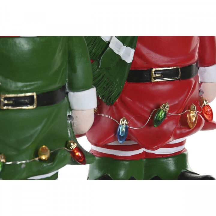 Weihnachtsschmuck Home ESPRIT Bunt Elf 15 X 13 X 32 cm (2 Stück)