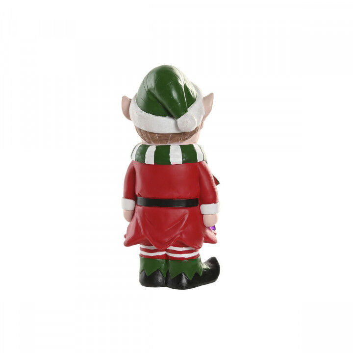 Kerstversiering Home ESPRIT Multicolour Elf 15 X 13 X 32 cm (2 Stuks)