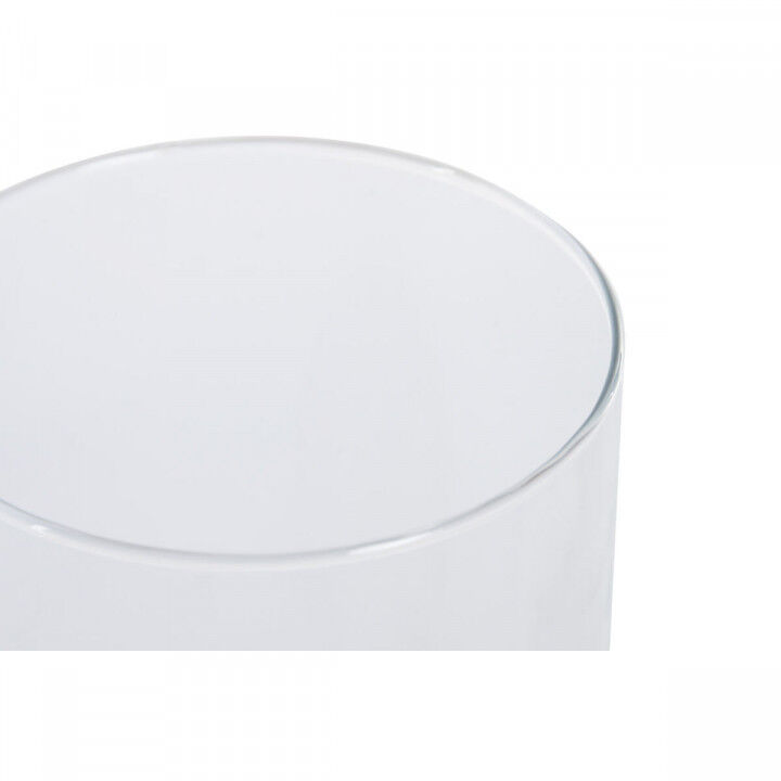 Bougeoir Home ESPRIT Marron Naturel Verre Bois de manguier 19 x 19 x 26 cm (2 Unités)