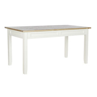 Table de Salle à Manger DKD Home Decor Marron Beige Bois de paulownia 160 x 80 x 79 cm