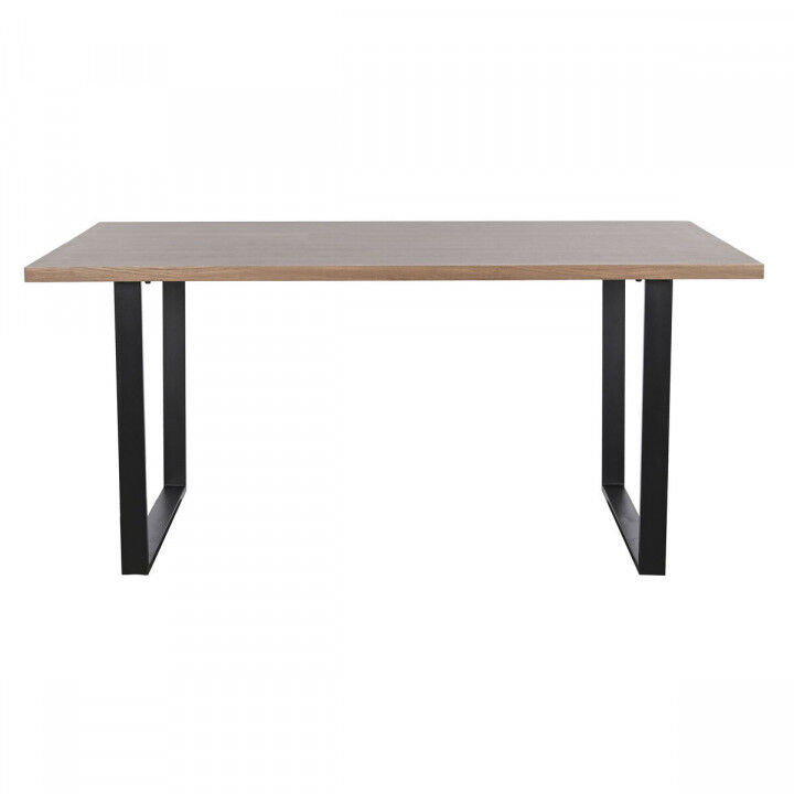 Table de Salle à Manger Home ESPRIT Marron Noir Fer Bois MDF 160 x 90 x 75 cm