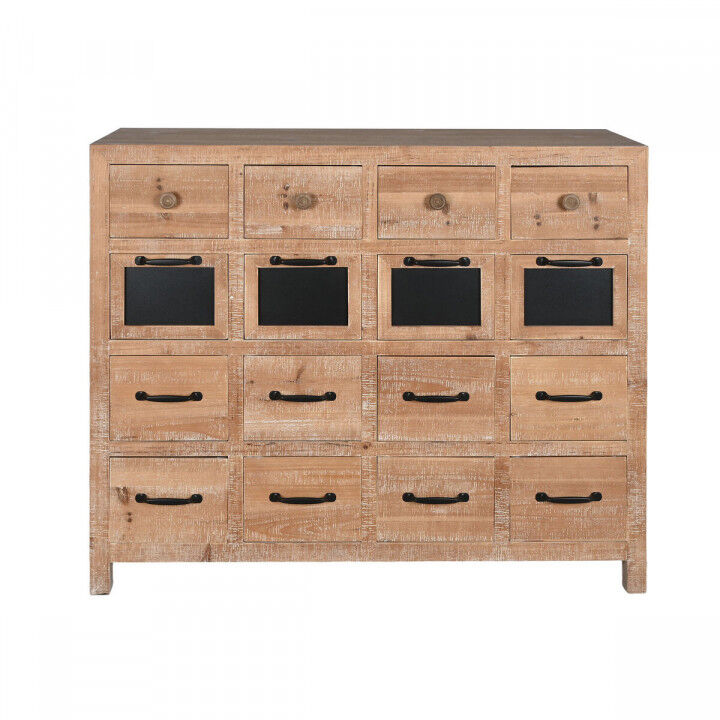 Ladenkast Home ESPRIT Zwart Natuurlijk Metaal Spar Cottage 110 x 40 x 92,5 cm