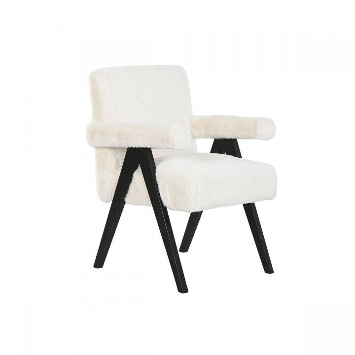 Poltrona Home ESPRIT Bianco Legno 54 x 64 x 86 cm
