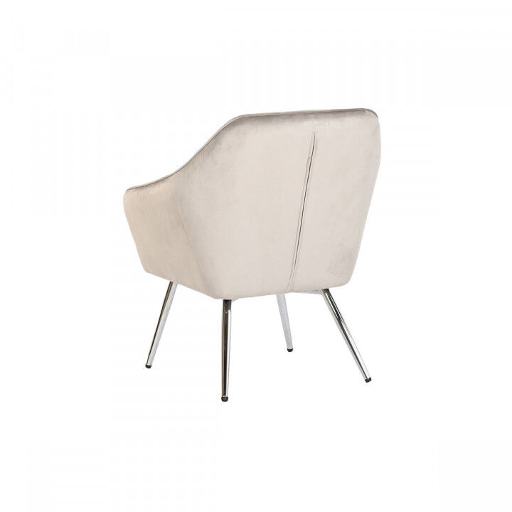 Sitz Home ESPRIT Grau Creme Gold Silberfarben Polyester Metall 74 x 74 x 90 cm 74 x 67 x 90 cm