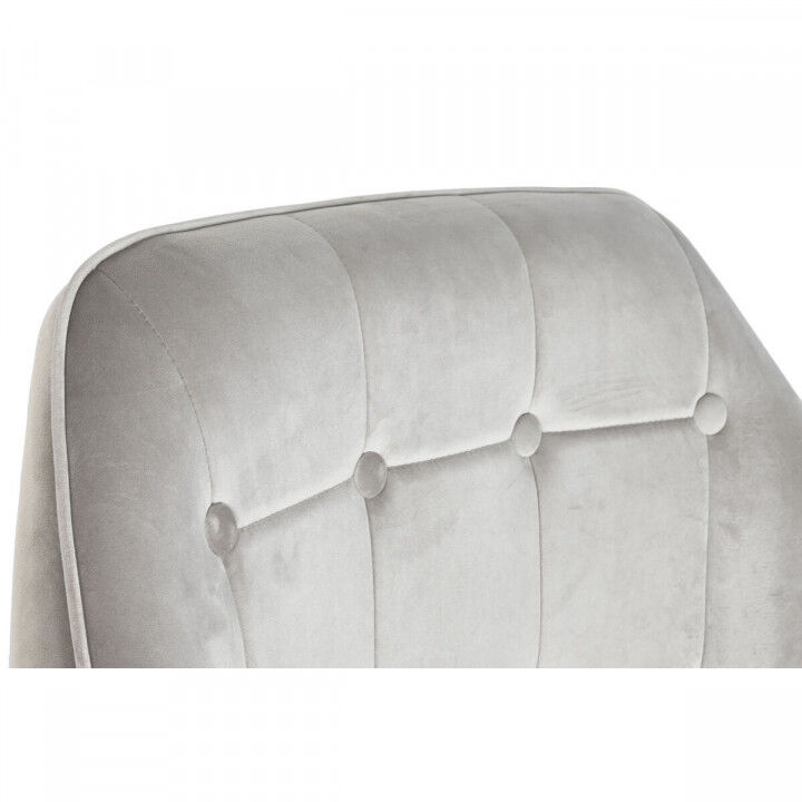 Armchair Home ESPRIT Grey Cream Golden Silver Polyester Metal 74 x 74 x 90 cm 74 x 67 x 90 cm