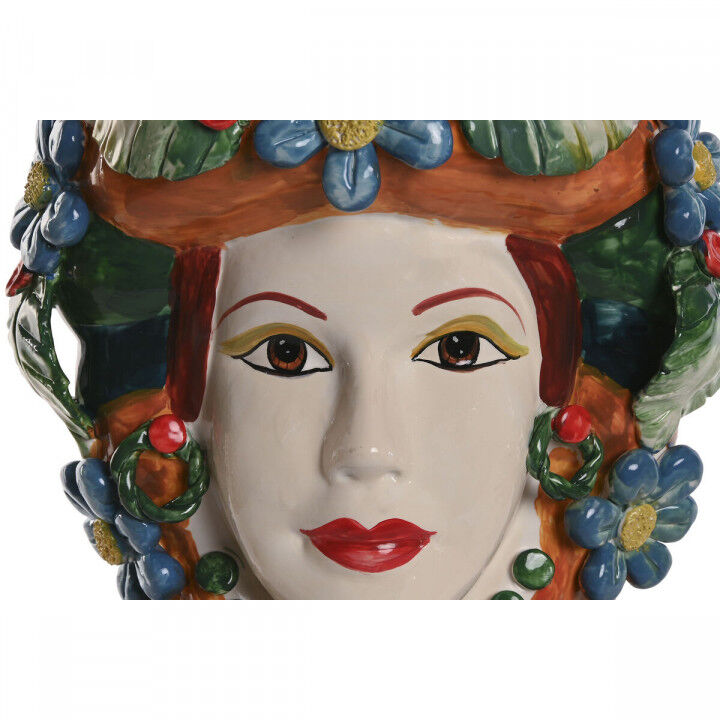 Blumentopf Home ESPRIT grün Bunt Porzellan 20 x 20 x 32 cm (2 Stück)