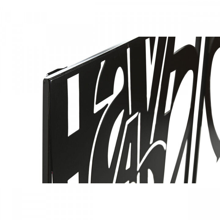 Décoration murale Home ESPRIT Noir Vintage Tasse 44,5 x 1 x 44,5 cm (2 Unités)