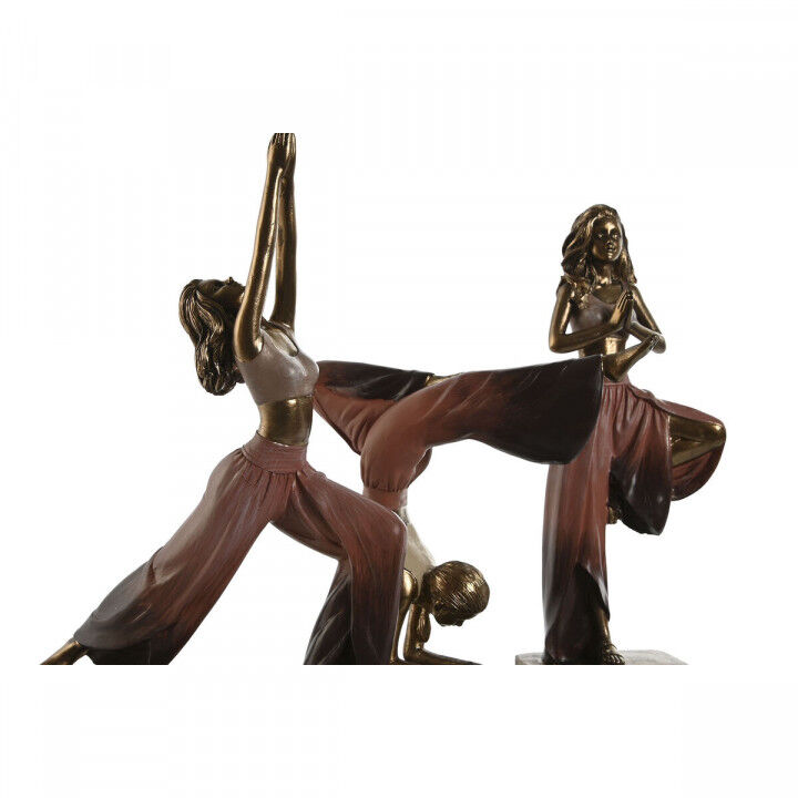 Deko-Figur Home ESPRIT Rosa Gold Yoga Scandi 19 x 6 x 26 cm (3 Stück)