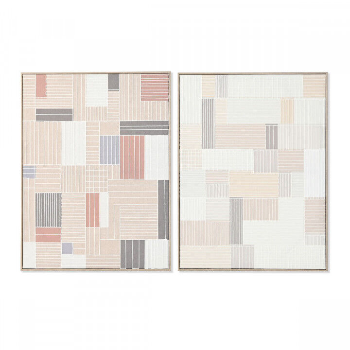 Canvas Home ESPRIT polyestyreen Canvas 60 x 3 x 80 cm