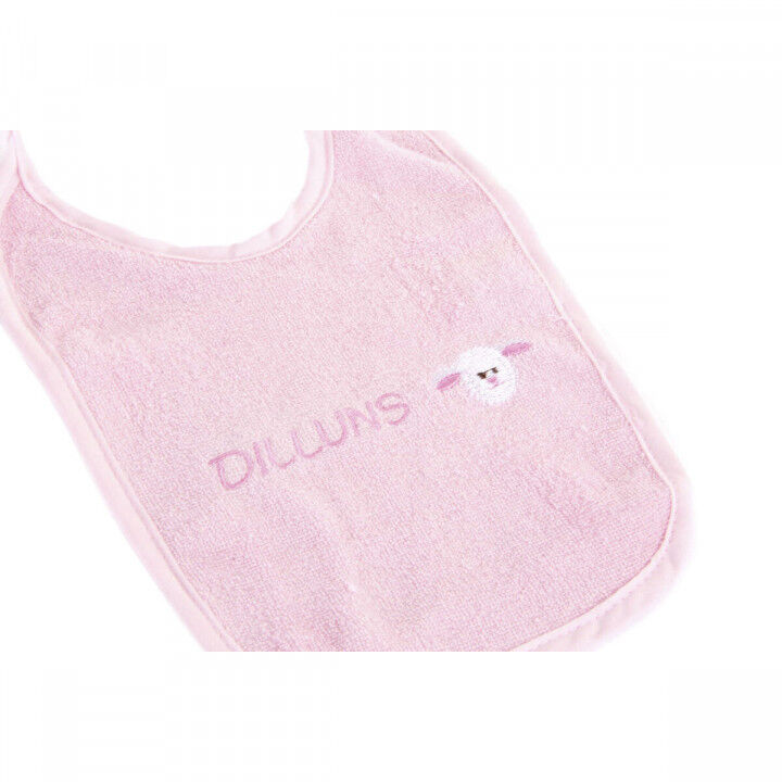 Bib Set Home ESPRIT Pink Sky blue Cotton 19 x 29 x 3 cm (4 Units)