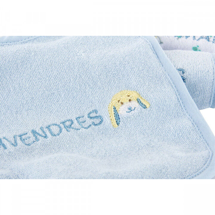 Set di Bavaglini Home ESPRIT Rosa Blu cielo Cotone 19 x 29 x 3 cm (4 Unità)