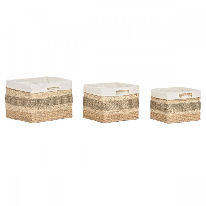 Korb-Set Home ESPRIT natürlich Seegras Tropical 40 x 33 x 28 cm 3 Stücke