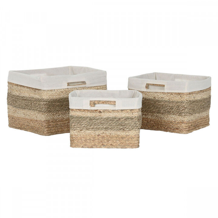 Korb-Set Home ESPRIT natürlich Seegras Tropical 40 x 33 x 28 cm 3 Stücke