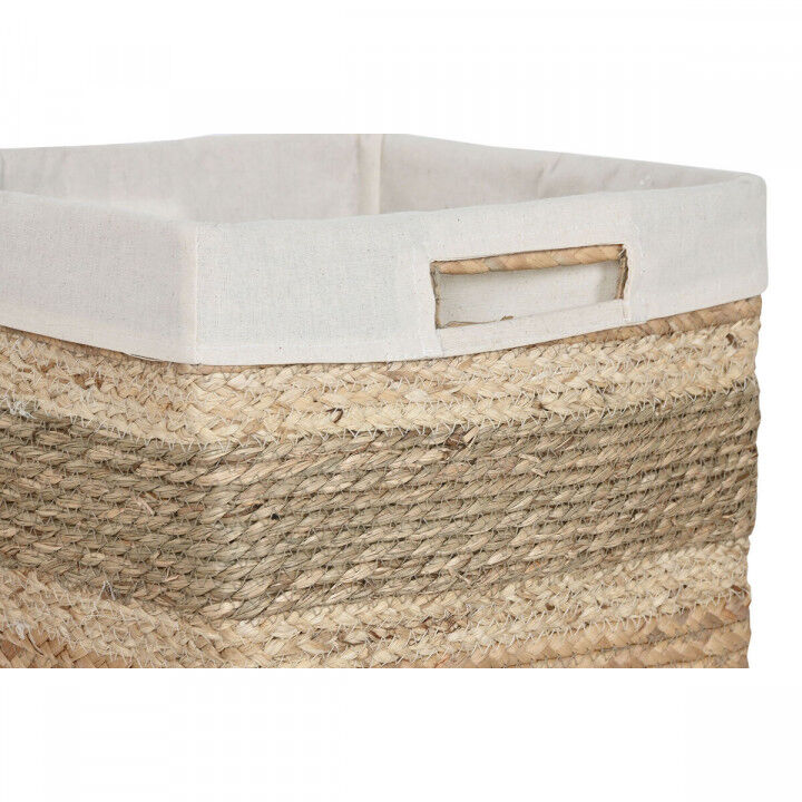 Basket spelset Home ESPRIT Natuurlijk Zeegras Tropisch 40 x 33 x 28 cm 3 Onderdelen