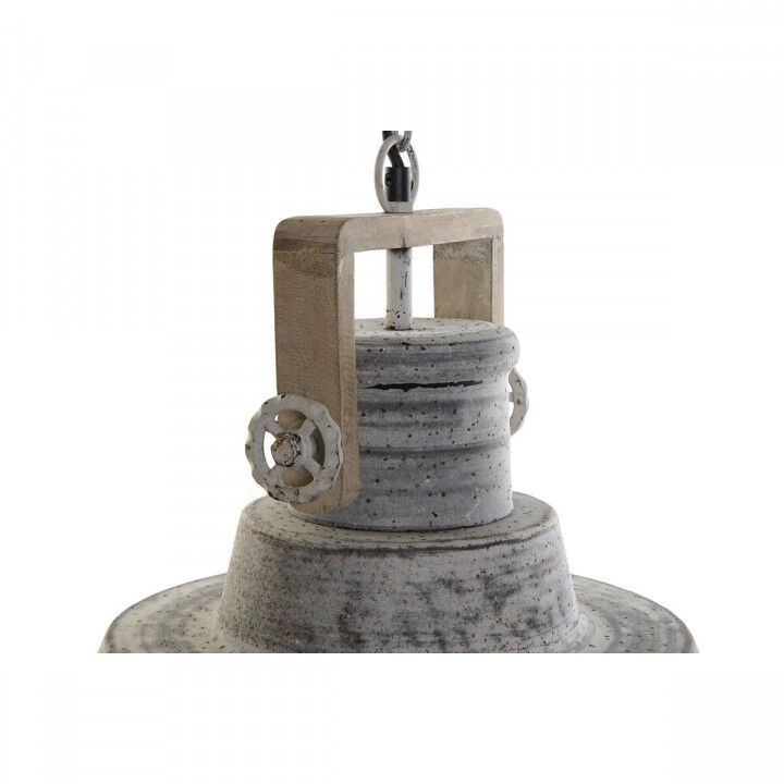 Deckenlampe Home ESPRIT Grau Holz Metall Eisen 25 W 39 x 39 x 45 cm
